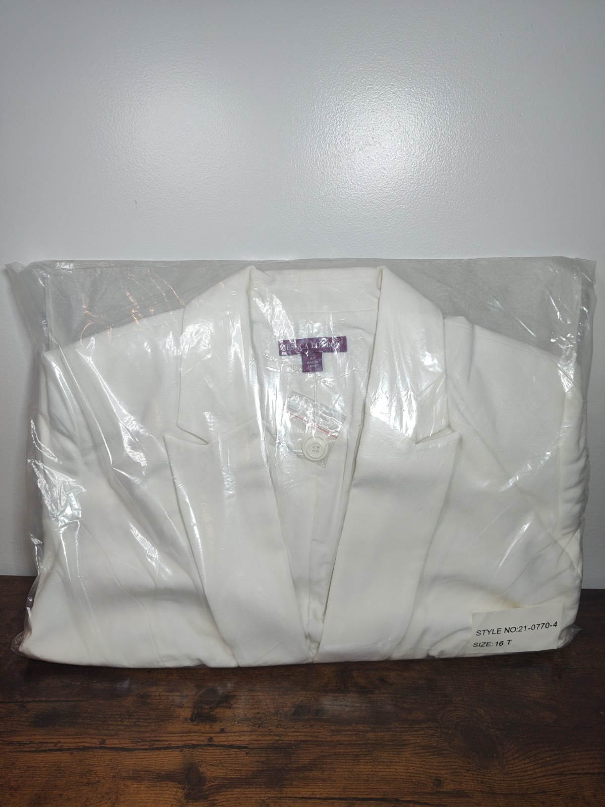 Jessica London White Blazer Women’s Size 16 Tall