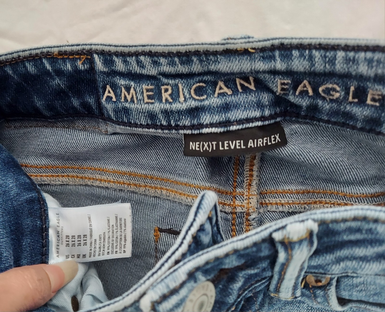 AMERICAN EAGLE Jeans, Next Level Flex & AirFlex, Lot of 5, Sz 26 x28, Slim fit