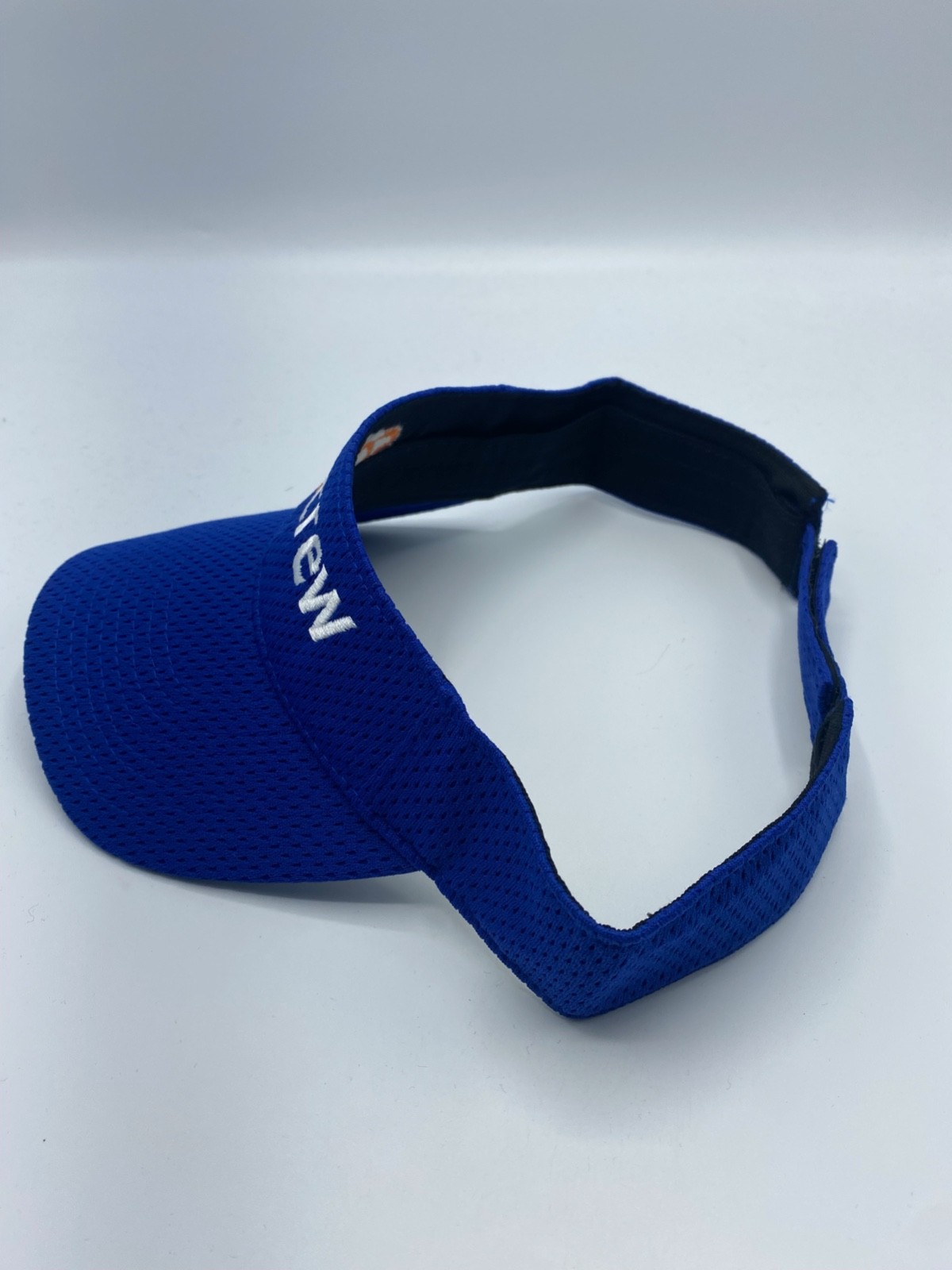 SOS Crew Blue Visor Hat Adjustable Logo Polyester Mesh Adult Outdoor Sun Sport