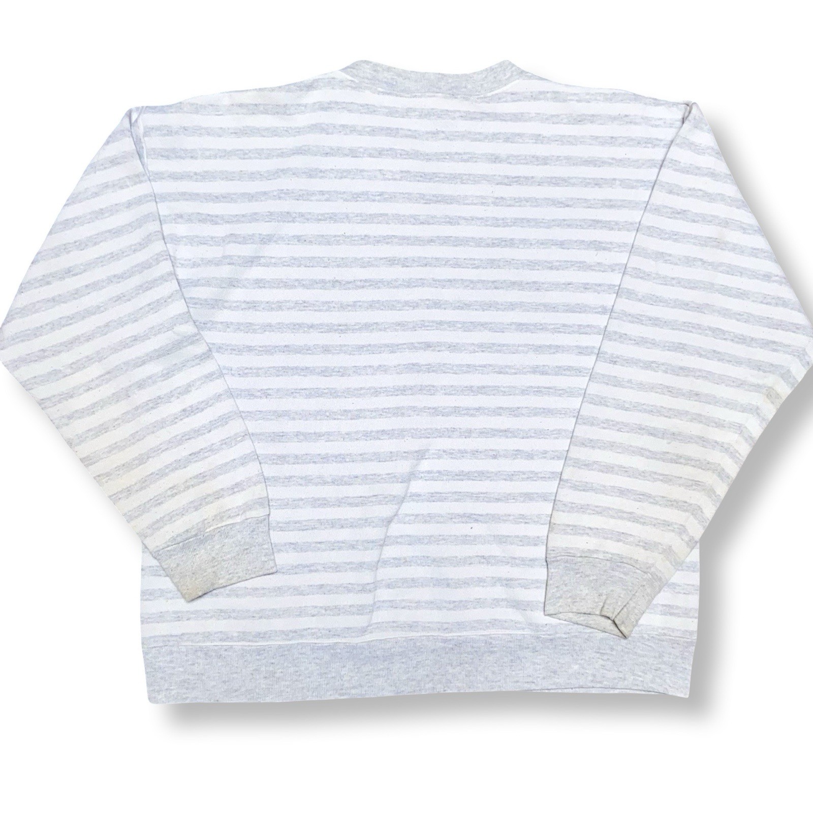 Vintage Newport Rhode Island Striped Crewneck Sweatshirt Mens L 80s USA Cal Cru