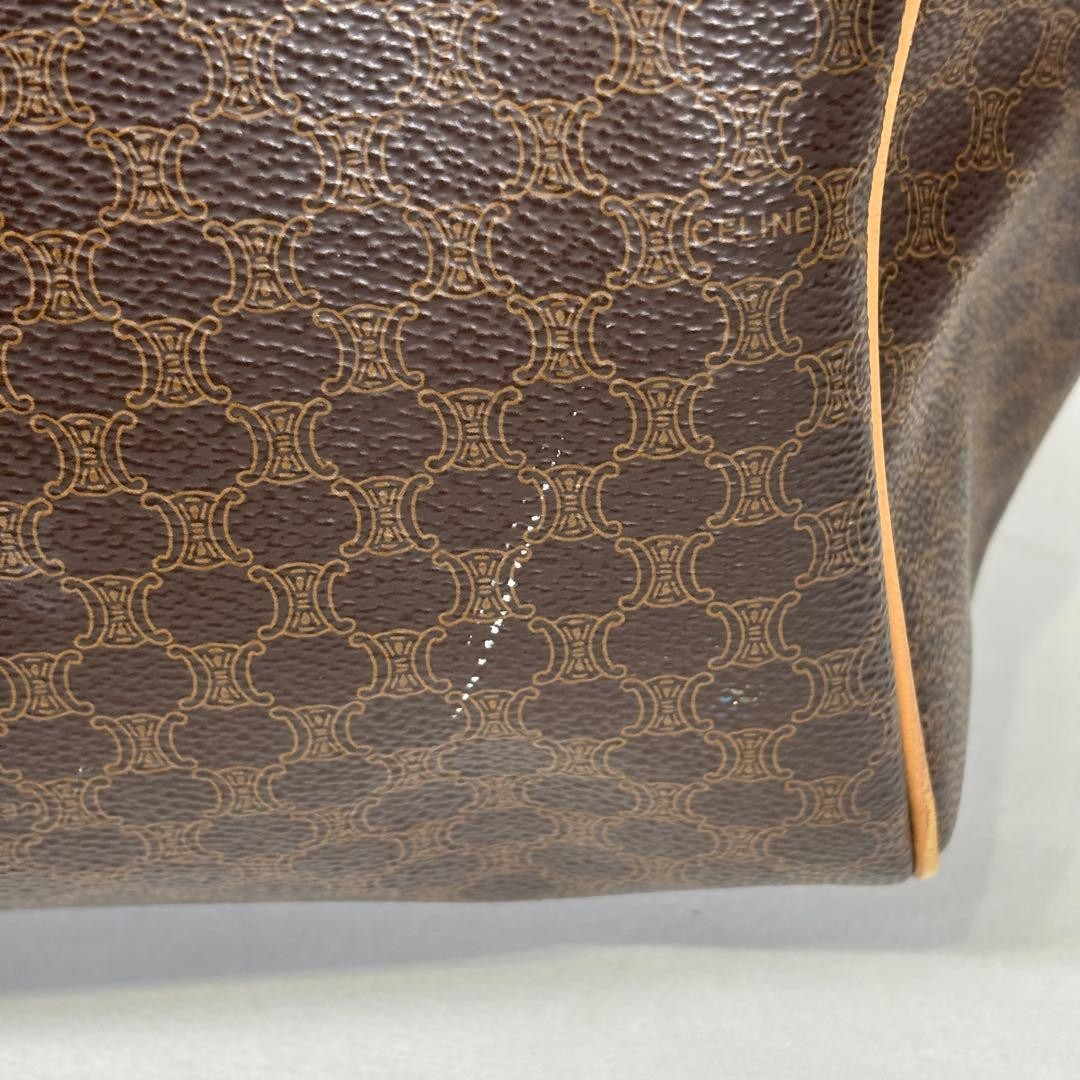 CELINE Shoulder Bag Macadam Brown Vintage Authentic From Japan used