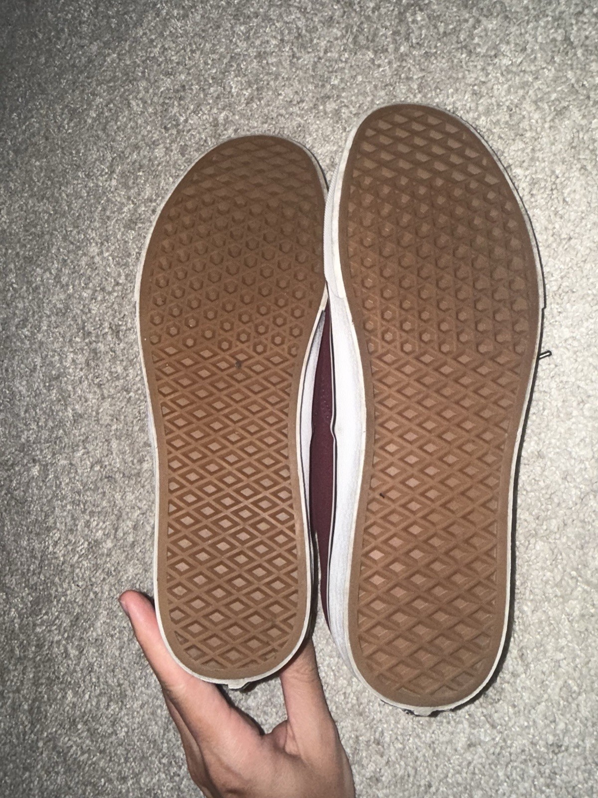 Maroon Vans Mens Size 12