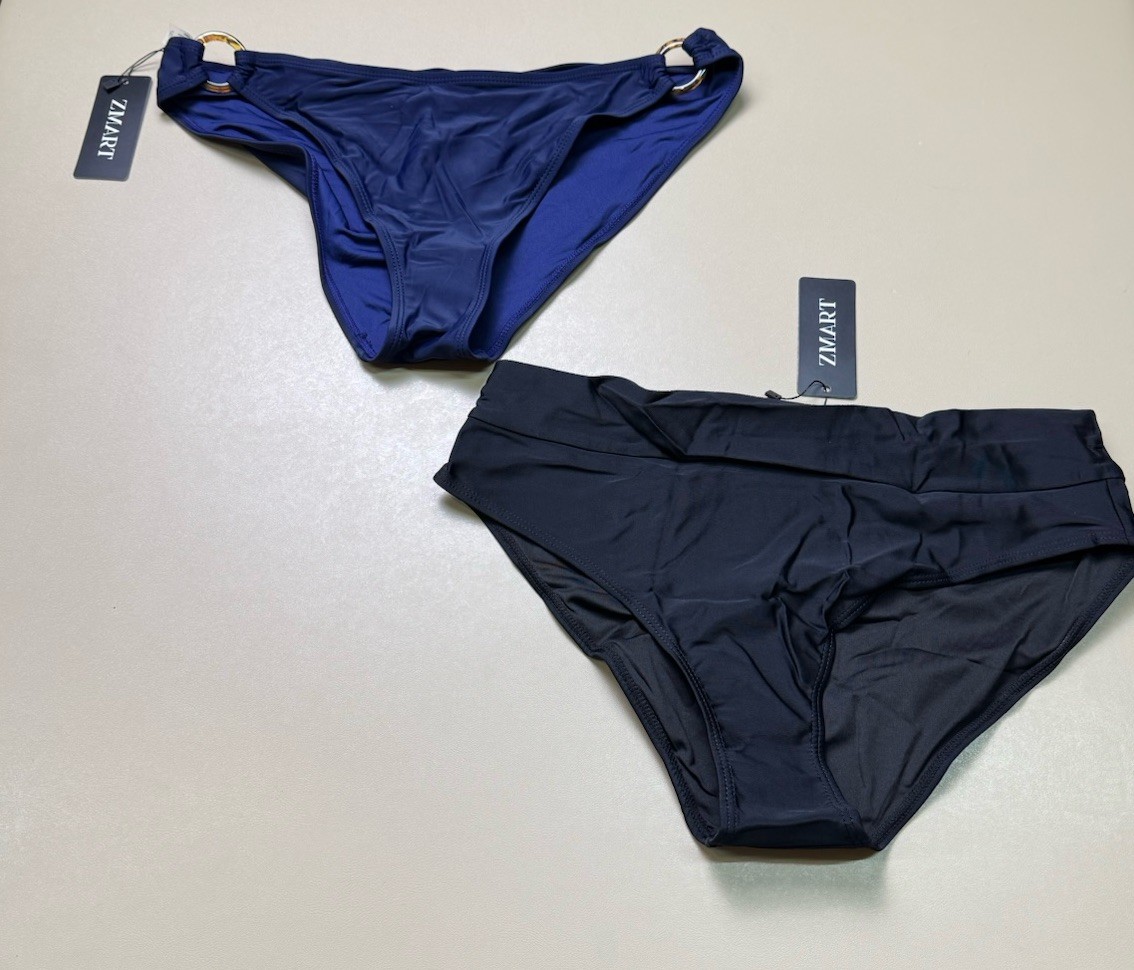 Zmart Bikini Bottoms Large NWT Bundle 2 High Waisted Swimwear