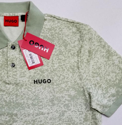 NWT HUGO BOSS Classic Fit 100% Cotton Polo Shirt Light Green Size S/M/L/XL/XXL