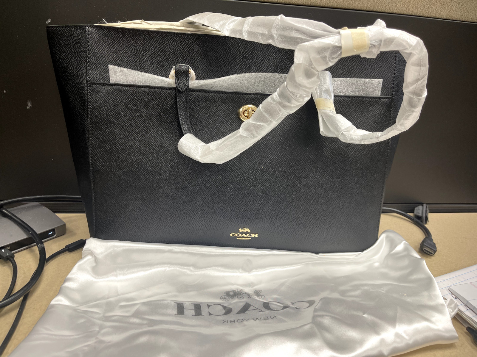 Coach Gallery Tote Shoulder Bag – Black, New with Tags