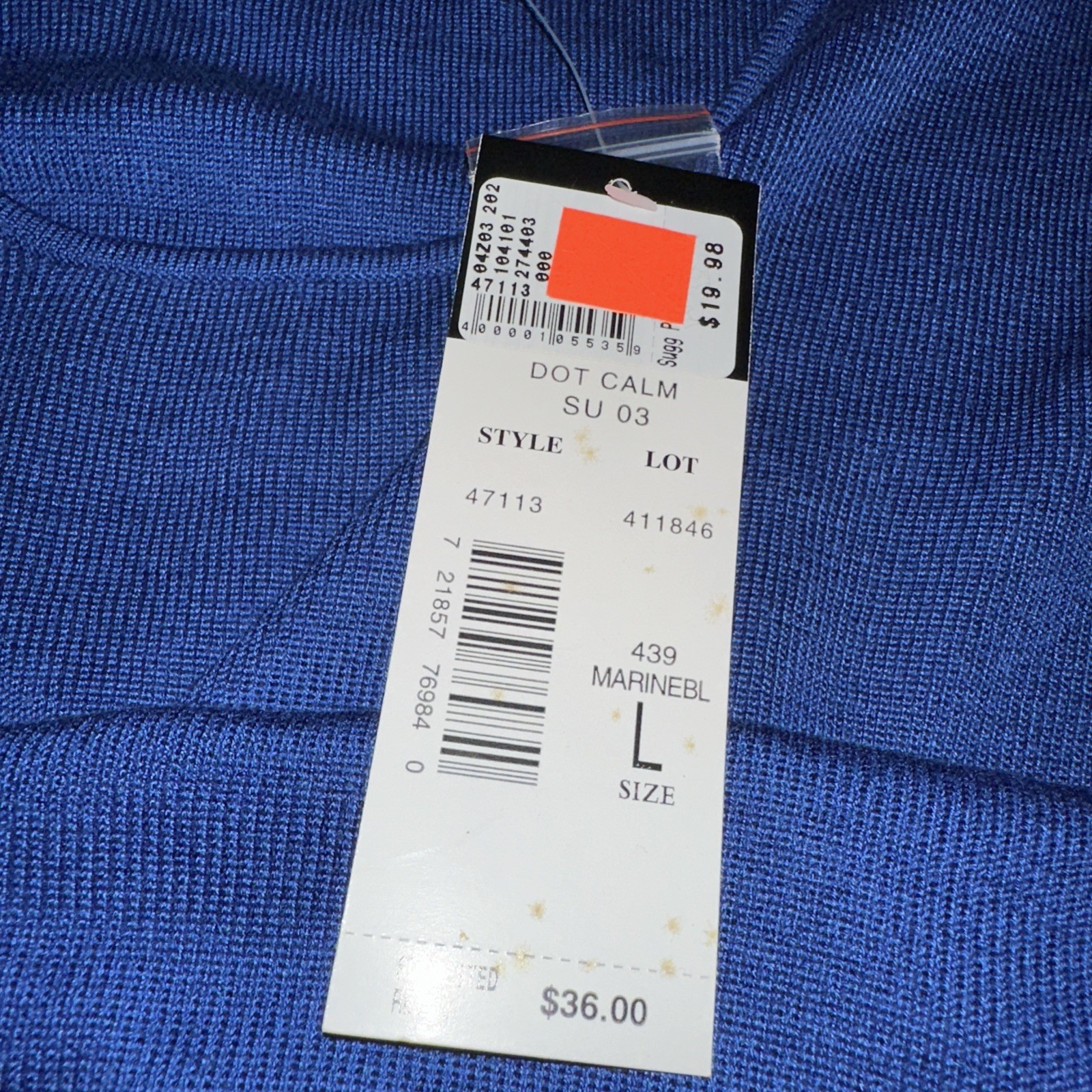Requirements NWT Women’s Large Top Blue Sleeveless Beaded Fringe Shirt New