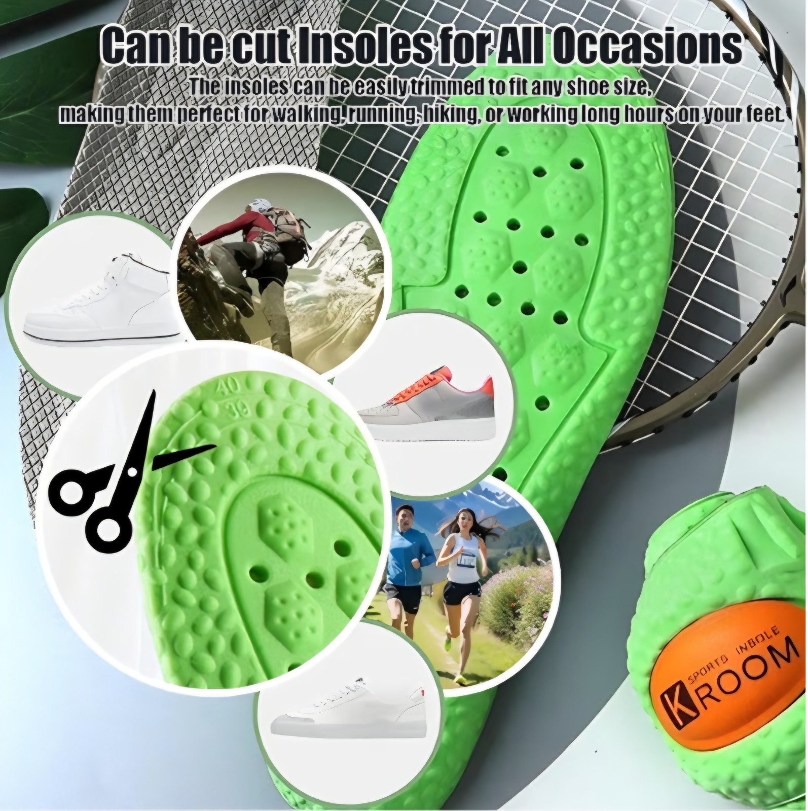 Cloud Sports Insoles Memory Foam Arch Support New Men Women Cushioned SZ 8-11