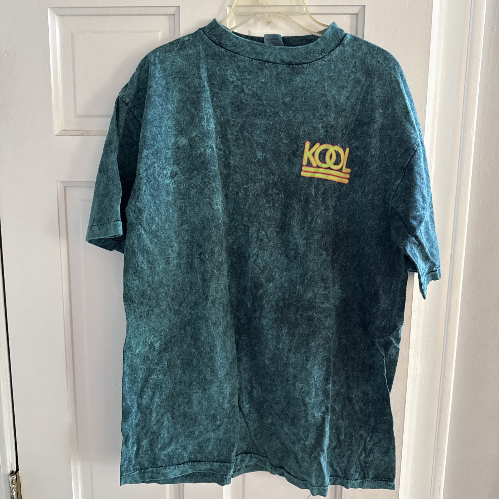 Vintage Kool T-Shirt Mens Size XL Cigarettes Tie Dye Single Stitch USA 90s Green