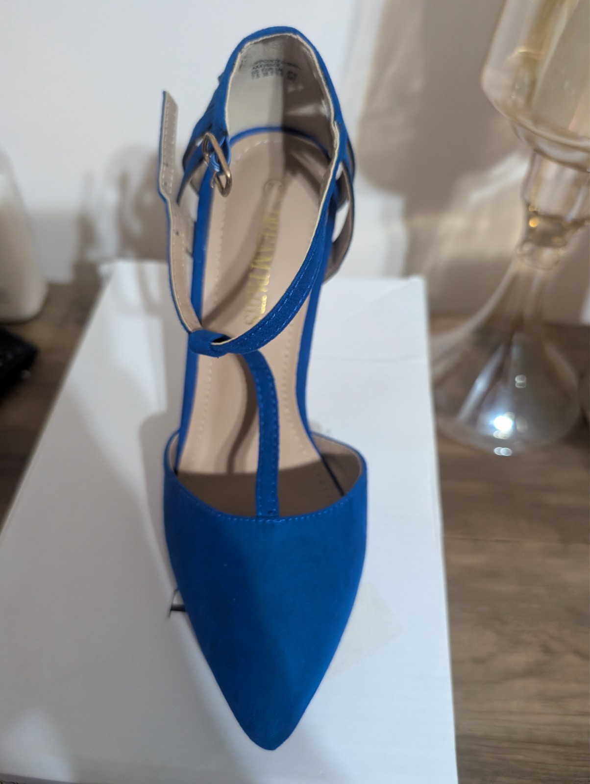 dream pairs heels size 7.5 blue