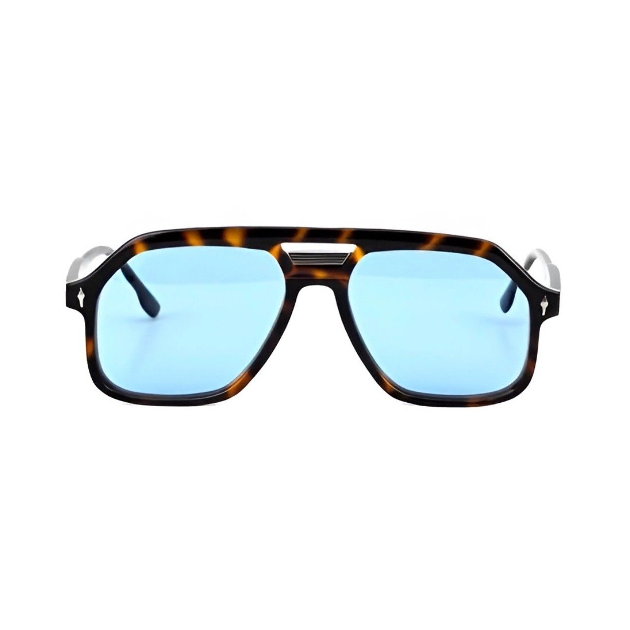 Mens Oversized Retro Sunglasses Tortoise Shell Blue Lens Navigator Retro 142mm