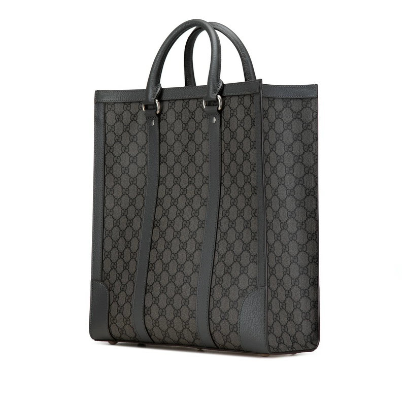 Gucci GG Supreme Ophidia Medium Handbag Shoulder Bag 2WAY 731793 Gray PVC
