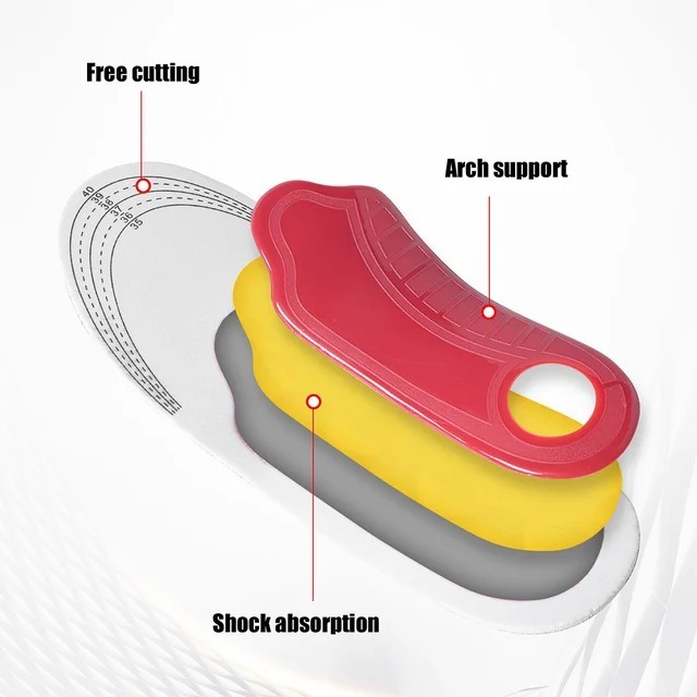 Orthotic Shoe Insoles Inserts Flat Feet High Arch Support for Plantar Fasciitis