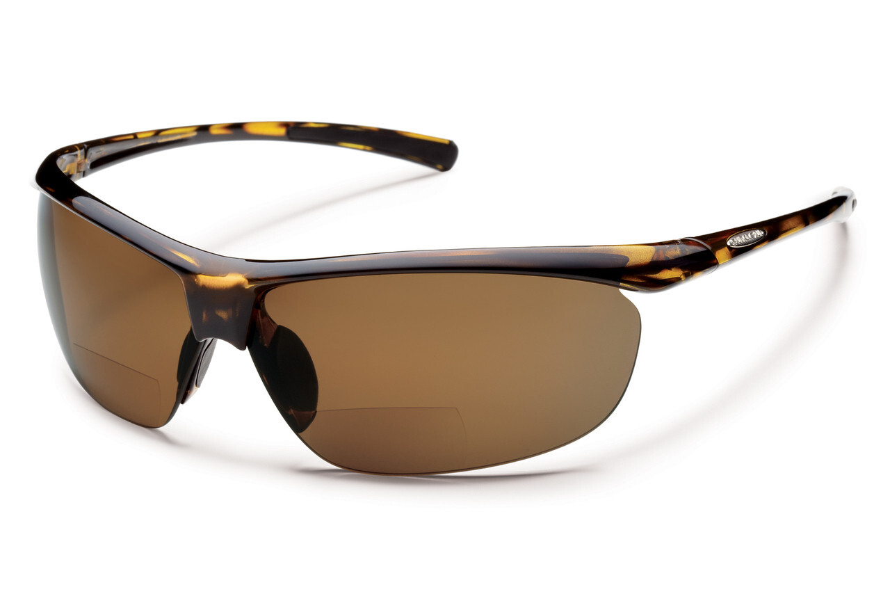 Suncloud Zephyr+1.50 Polarized Reader Sunglasses in Black/Grey or Tortoise/Brown