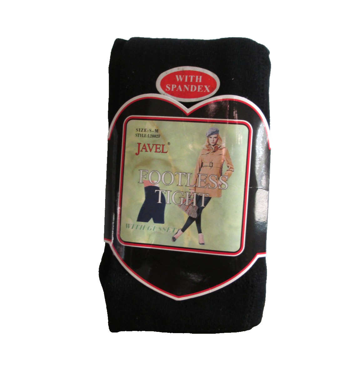 Brand new Women’s Javel Black Footless Tights With Spandex Black Size S/M