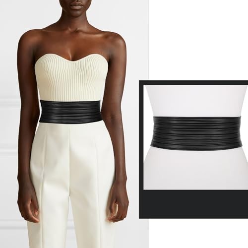 Fits Waist Sizes 26-30 in(leather part 14.2 in) Width:2.95in Elegent Black