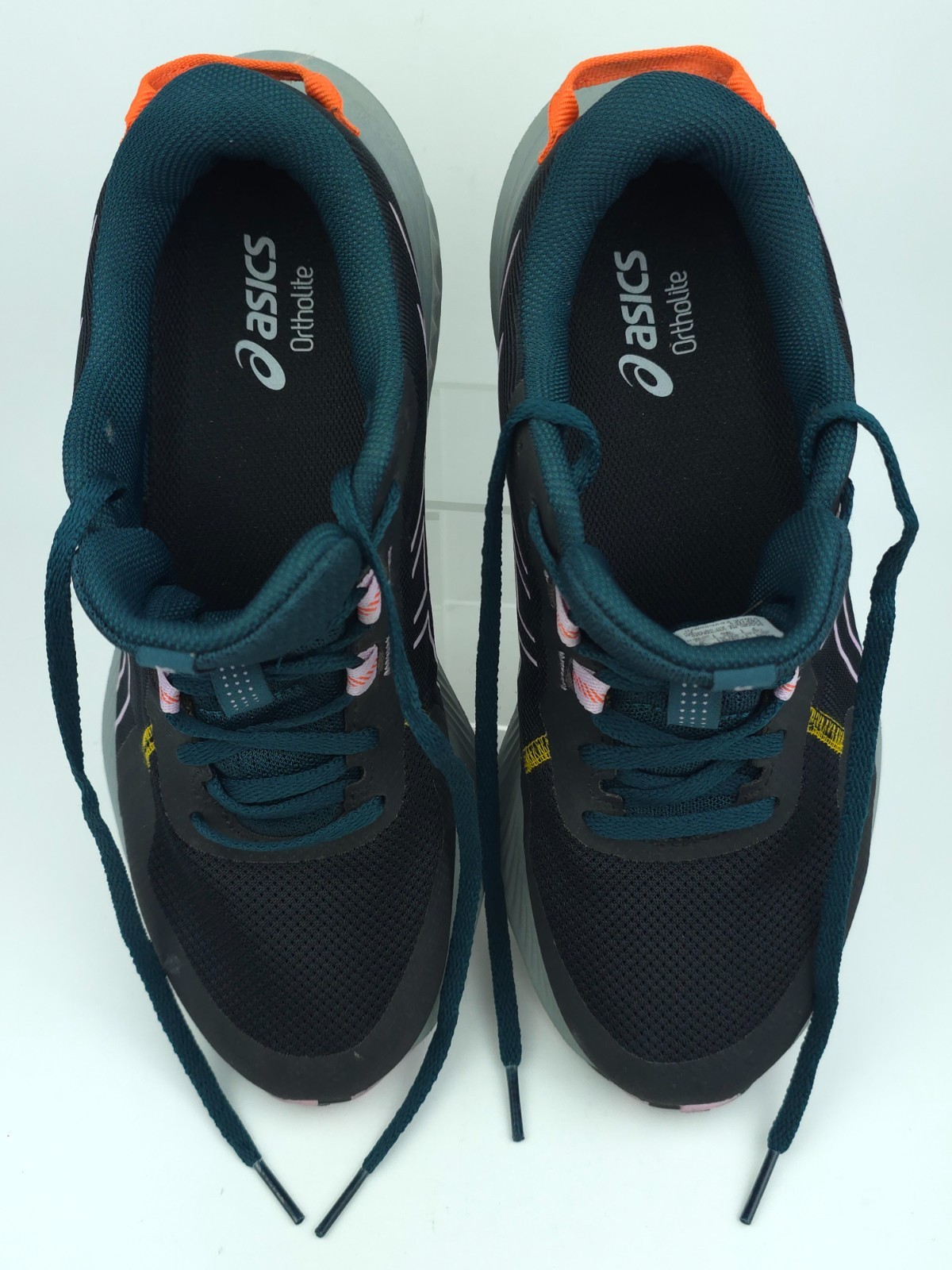 ASICS Womens 9 GEL Excite Trail 2 Black Light Ube Running Shoes 1012B412 EUC