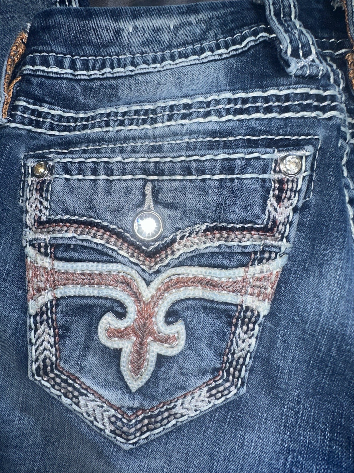 Rock Revival Mcbling Dianeya Ankle Skinny Jeans Size 28