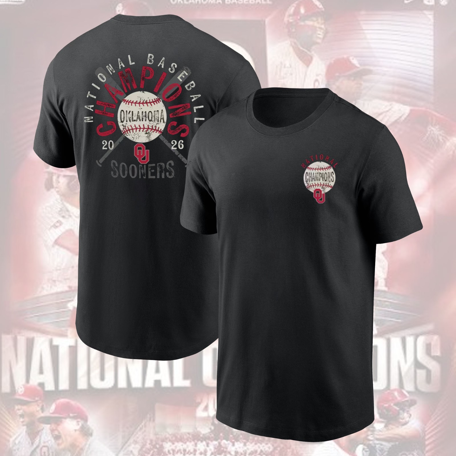 Oklahoma Sooners 2026 NCAA Baseball College World Series Champions 2 Sided Gifts