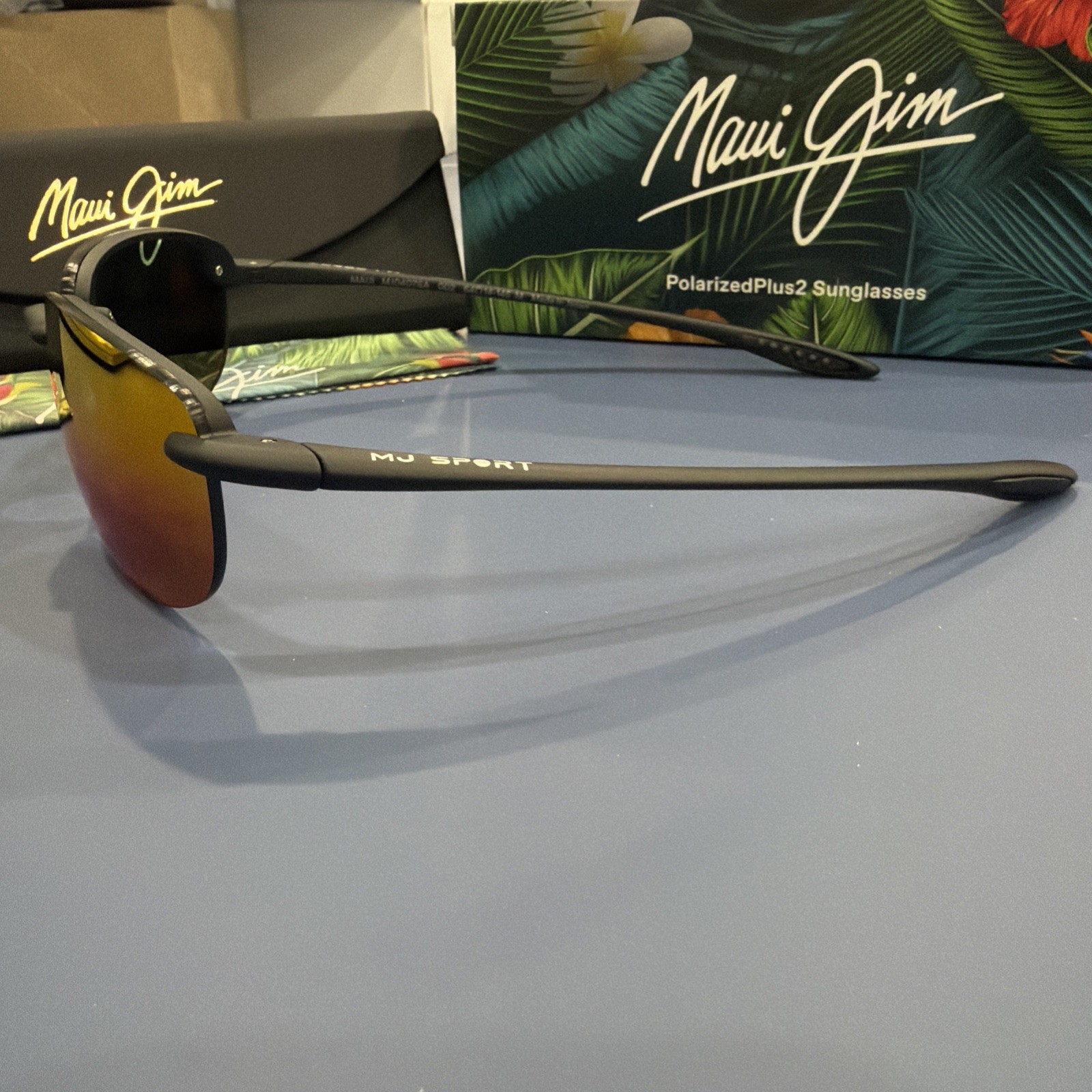 Maui Jim Men’s Hookipa 64mm Black Polarized Sunglasses MJ0407SA-002