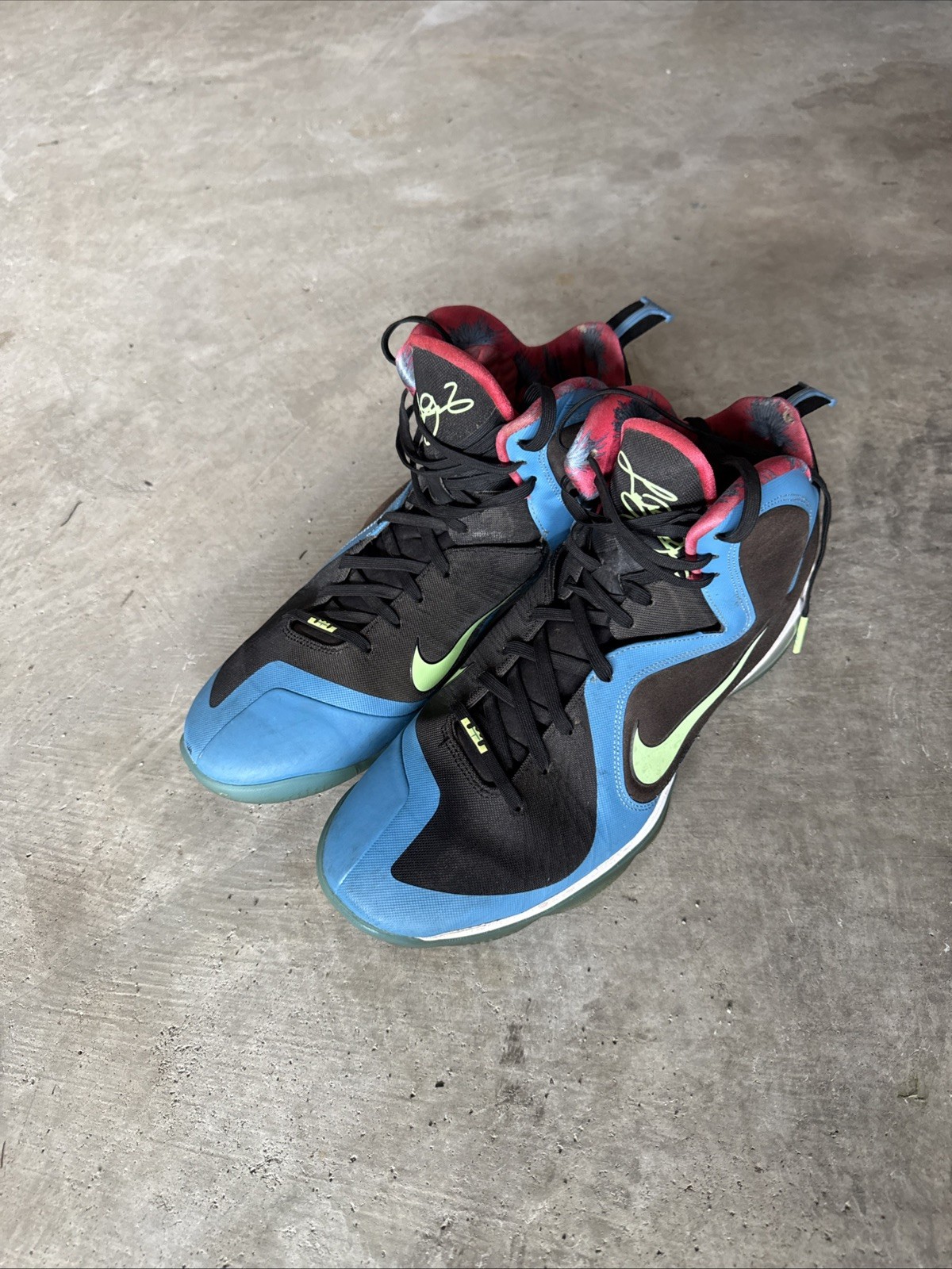 Nike Lebron IX 9 South Coast Blue Basketball DO5838-001 Mens Size 14 RARE