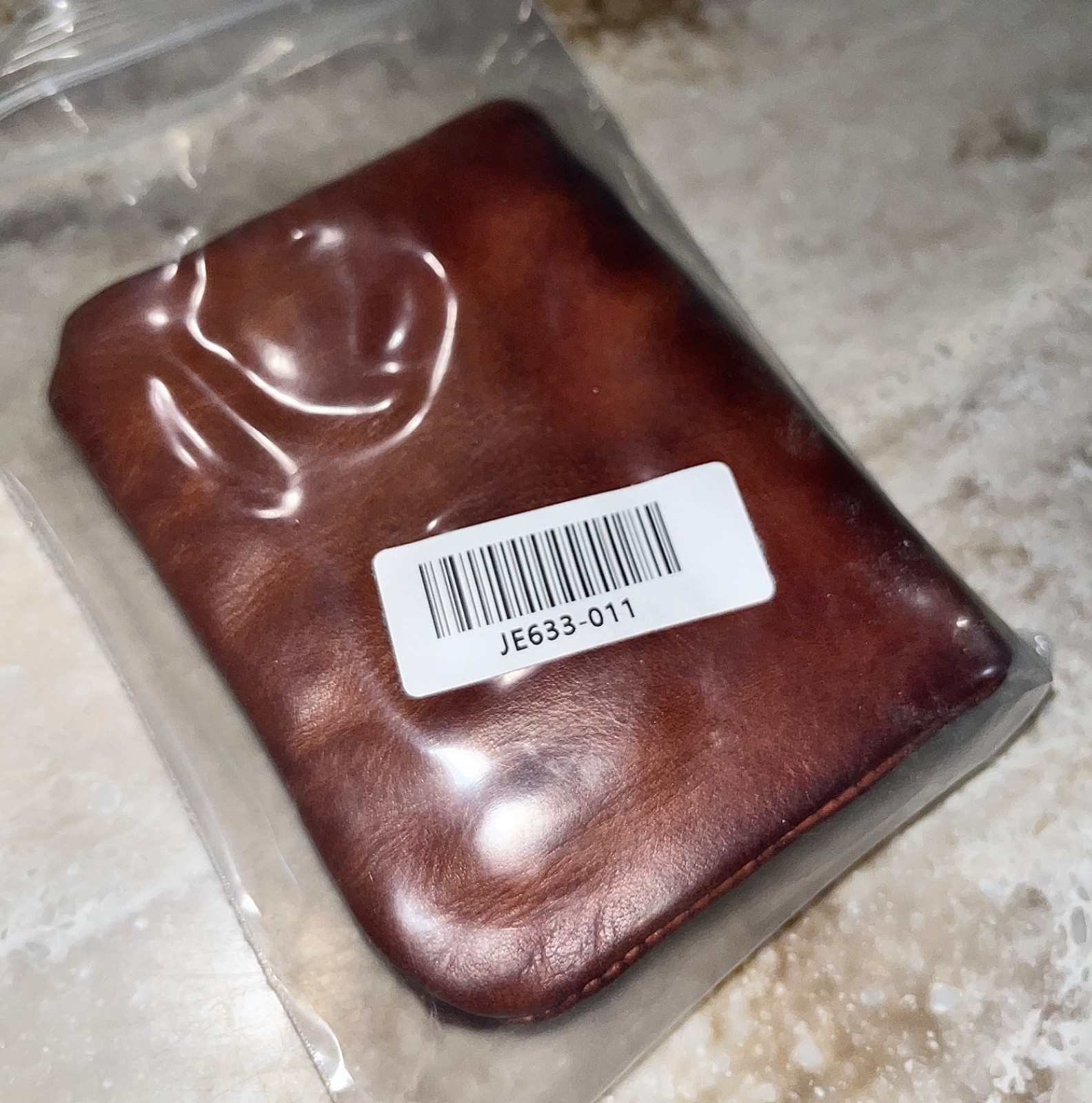 MENS Dark Brown HANDMADE Very Soft LEATHER SNAP & ZIPPER BIFOLD WALLET