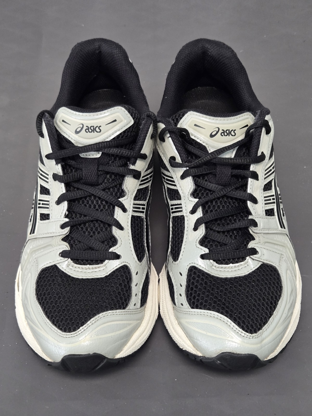 Asics Gel Kayano 14 Black Silver Gray 1201A019 Size 9 Mens Athletic Shoes