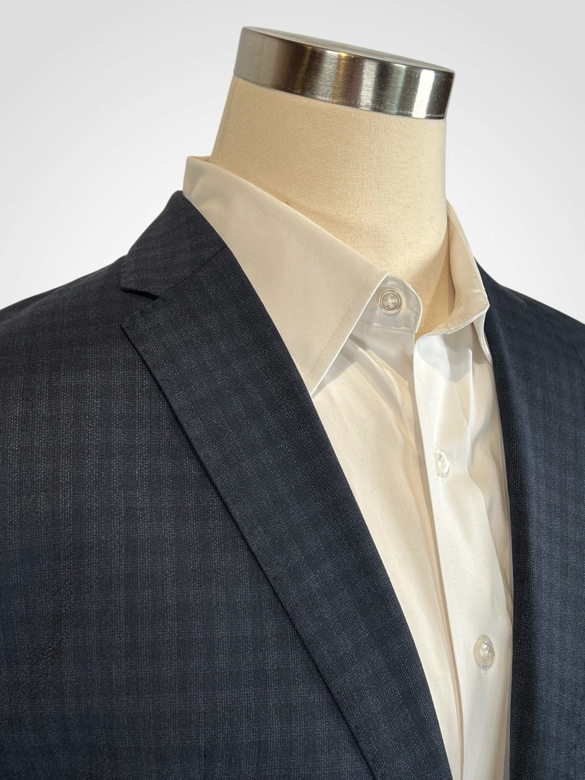 Armani Collezioni M-Line 42-44R Blue Check Plaid Designer Blazer Sport Coat