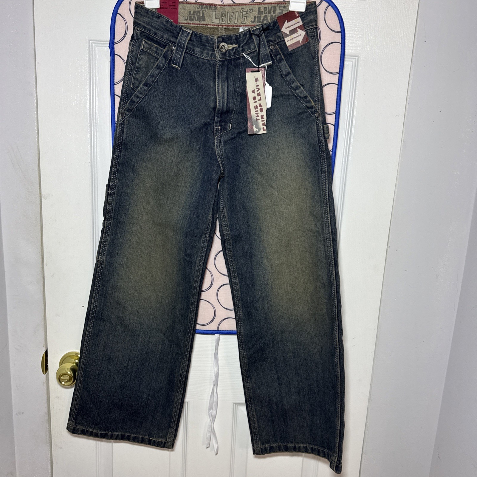 Levi’s 569 Loose Straight Carpenter Jeans Boys Size 12 Reg 26×26.5 NWT