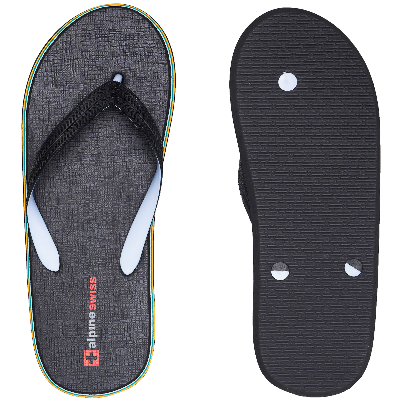Alpine Swiss Men’s Flip Flops | Ultra-light Thin EVA foam Sandals for Beach