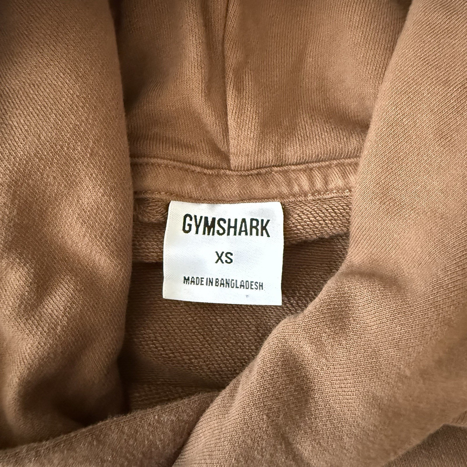 Gymshark Rest Day Essentials Hoodie – Caramel Brown Size XS