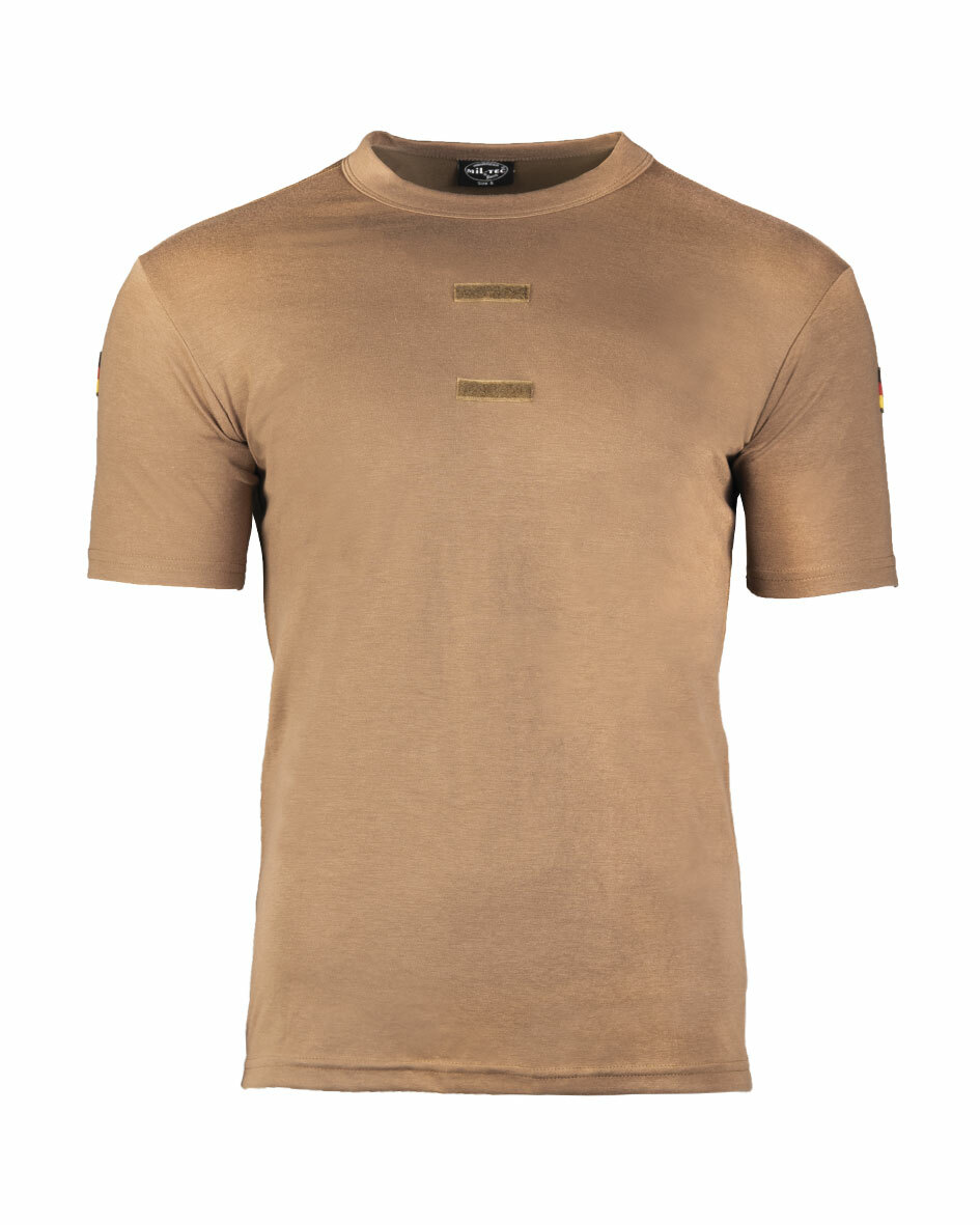 MIL-TEC Shirt BW Tropen mit Nationalitätsabzeichen in coyote Grösse L NEU