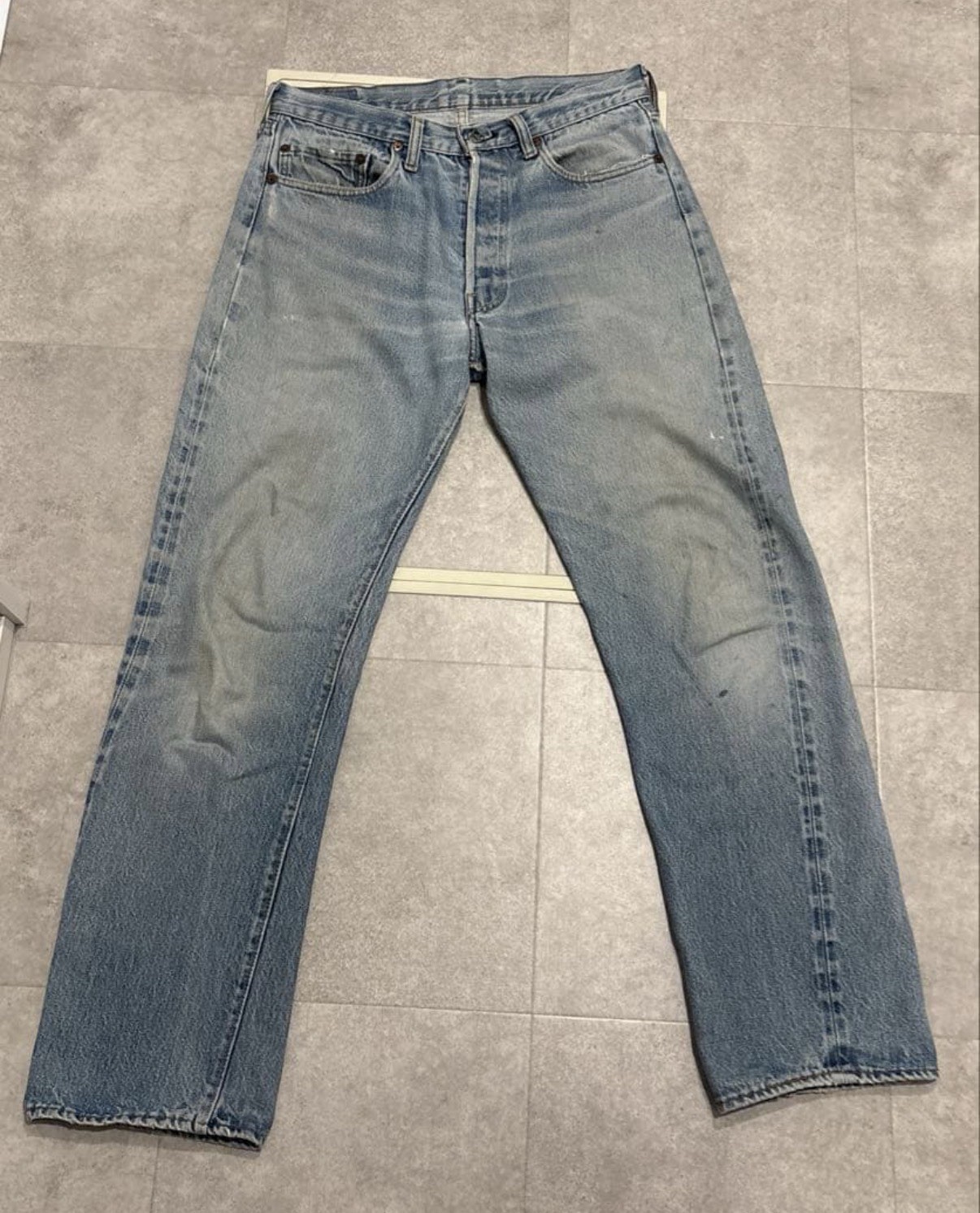 Vintage 60s Levi’s 501 Redline Selvedge Big E USA Made W33 Faded Indigo