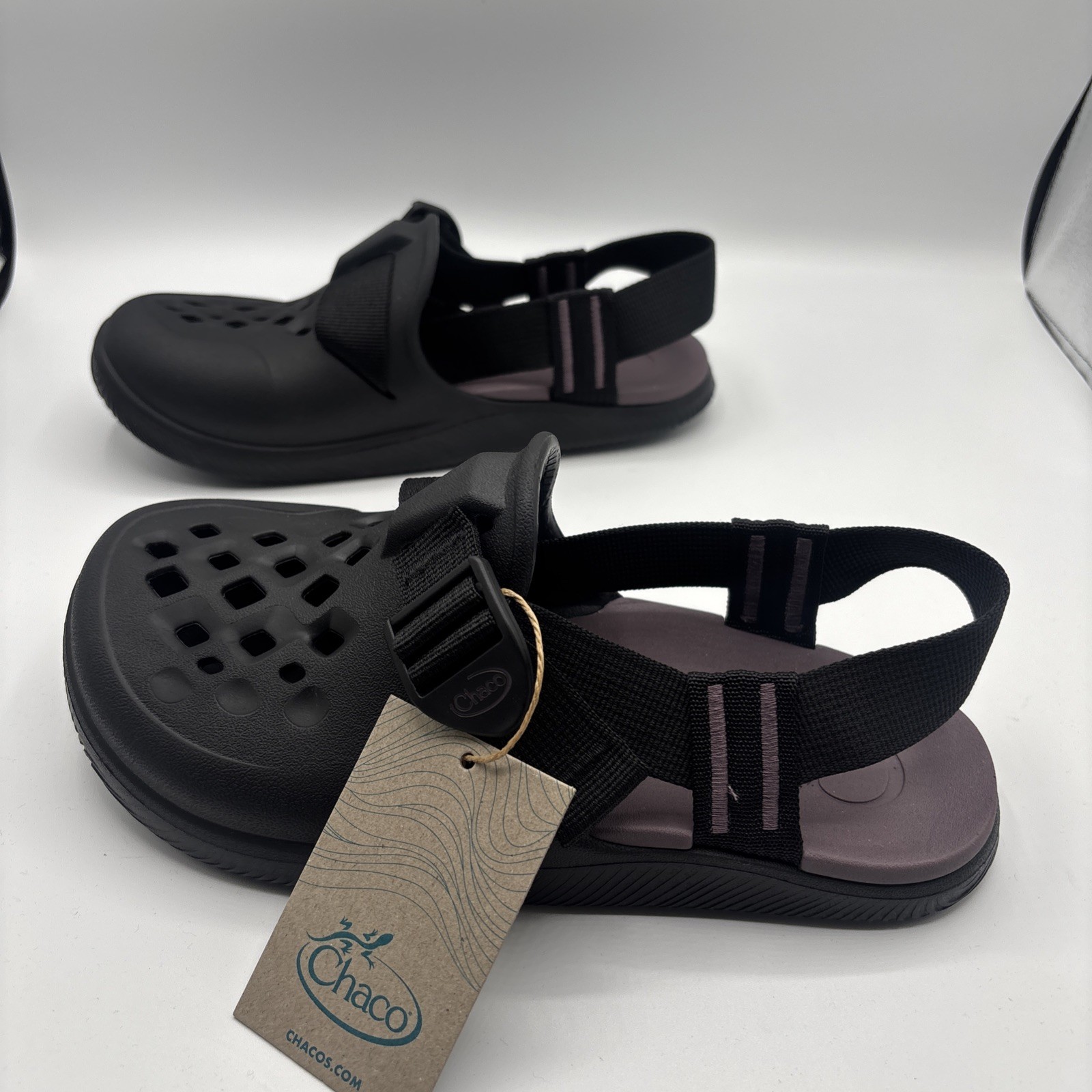 Chaco Chillos Clogs Black Women’s Size 7 Slip-On Comfort Foam Sandals New
