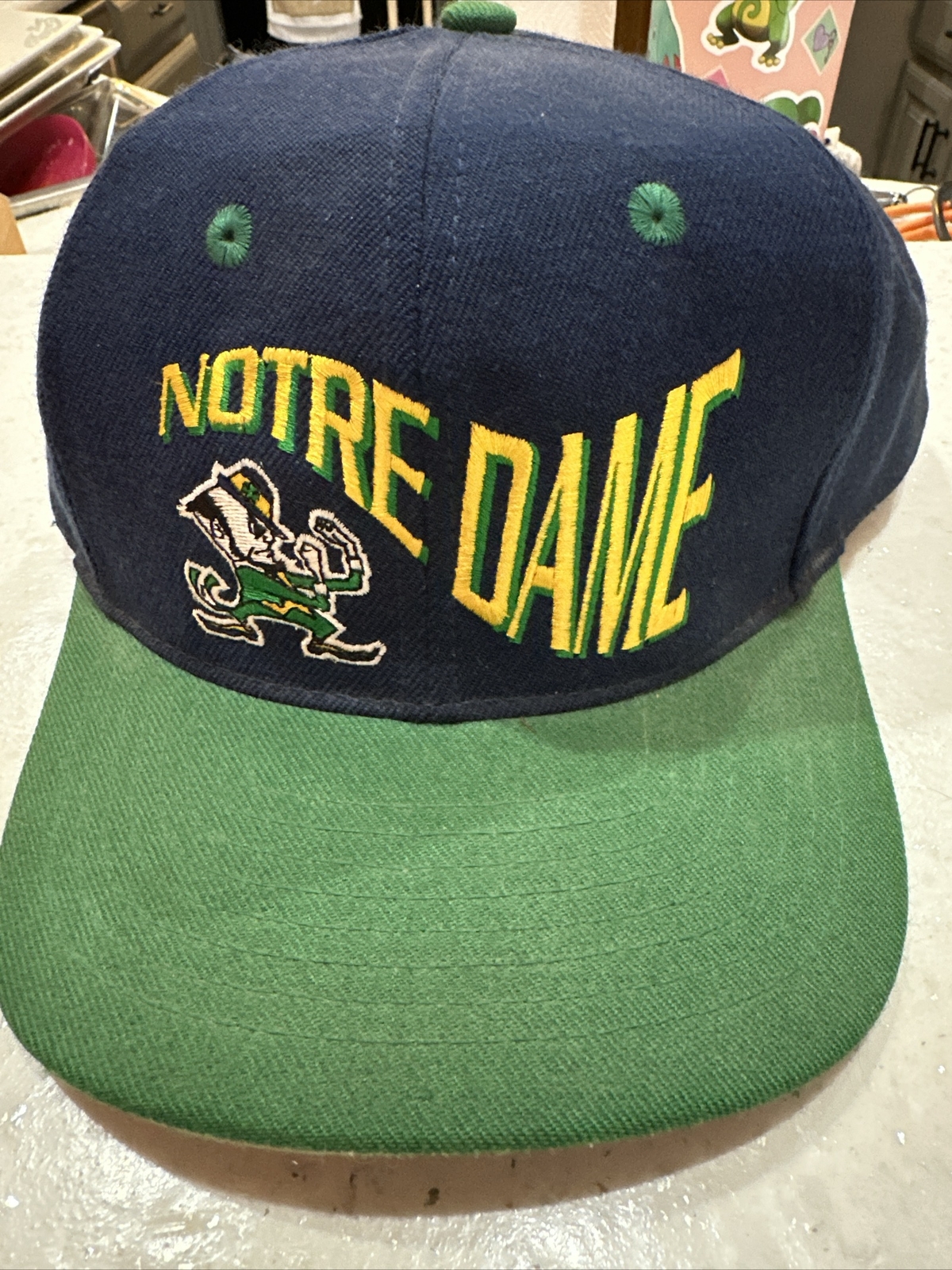 Vintage Notre Dame Hat Fighting Irish – Snapback Adjustable Cap