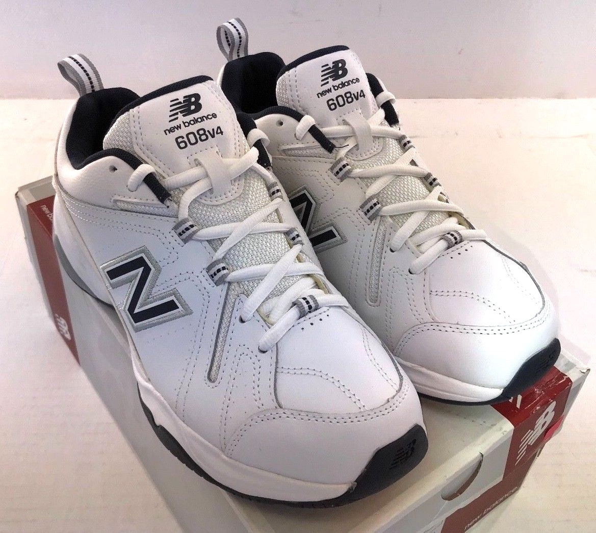 NEW BALANCE MX608V4W Men’s Crosstrainers Shoes White/Navy D, 2E & 4E NEW