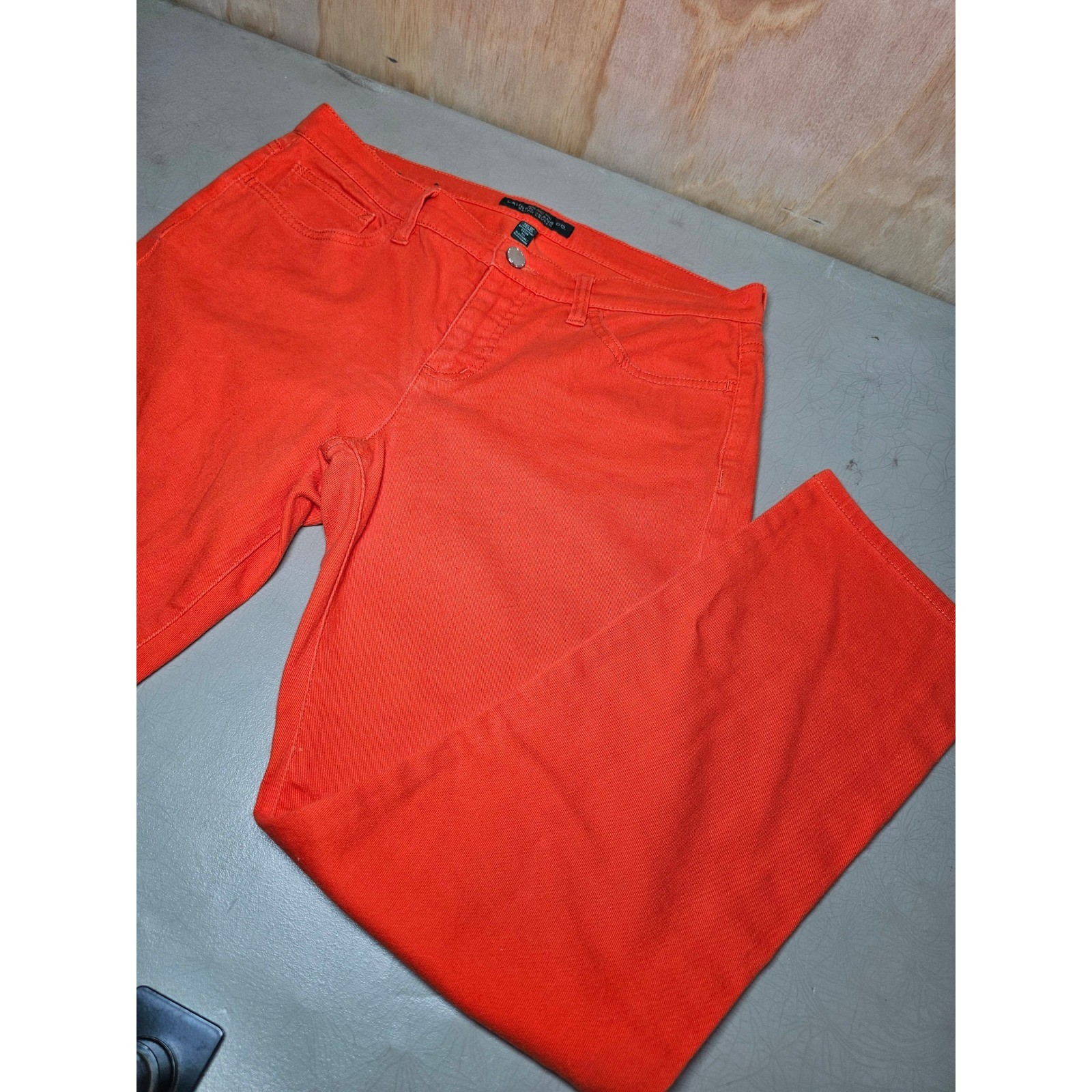 Lauren Ralph Lauren Modern Straight Ankle Orange Jeans Womens Size 10