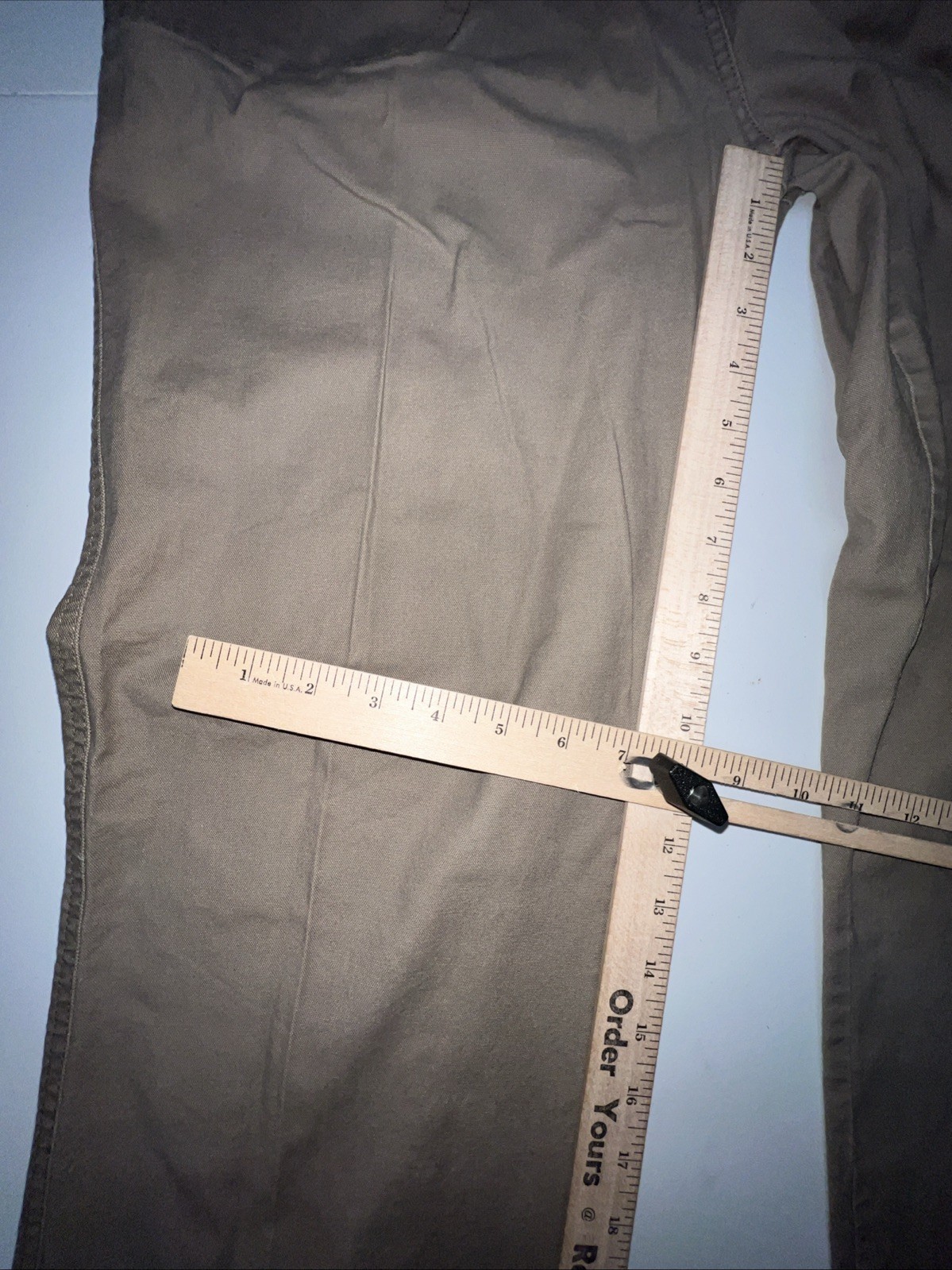 WOOLRICH Pants Woman’s Size 14 Tan/Brown Khaki 98% Cotton 2% Spandex Stretch