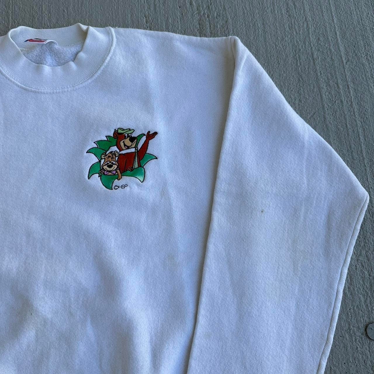 Vintage 90s Cartoon Network Yogi Bear Sweatshirt Size Medium