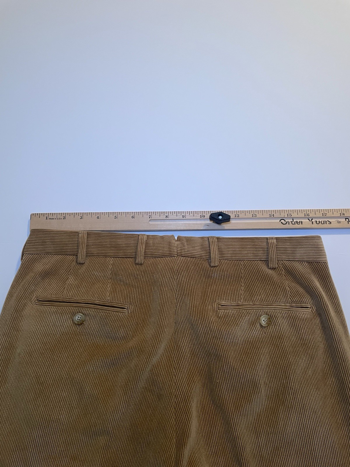 Peter Millar Nanoluxe Corduroy Pants Mens 32×29 Pleated Trousers