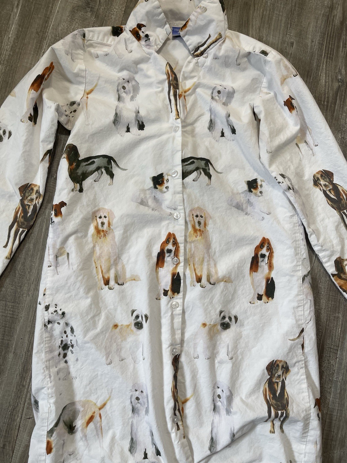 Annie Selke Pine Cone Hill “Pup” nightgown, part of the “Woof” pajama collection