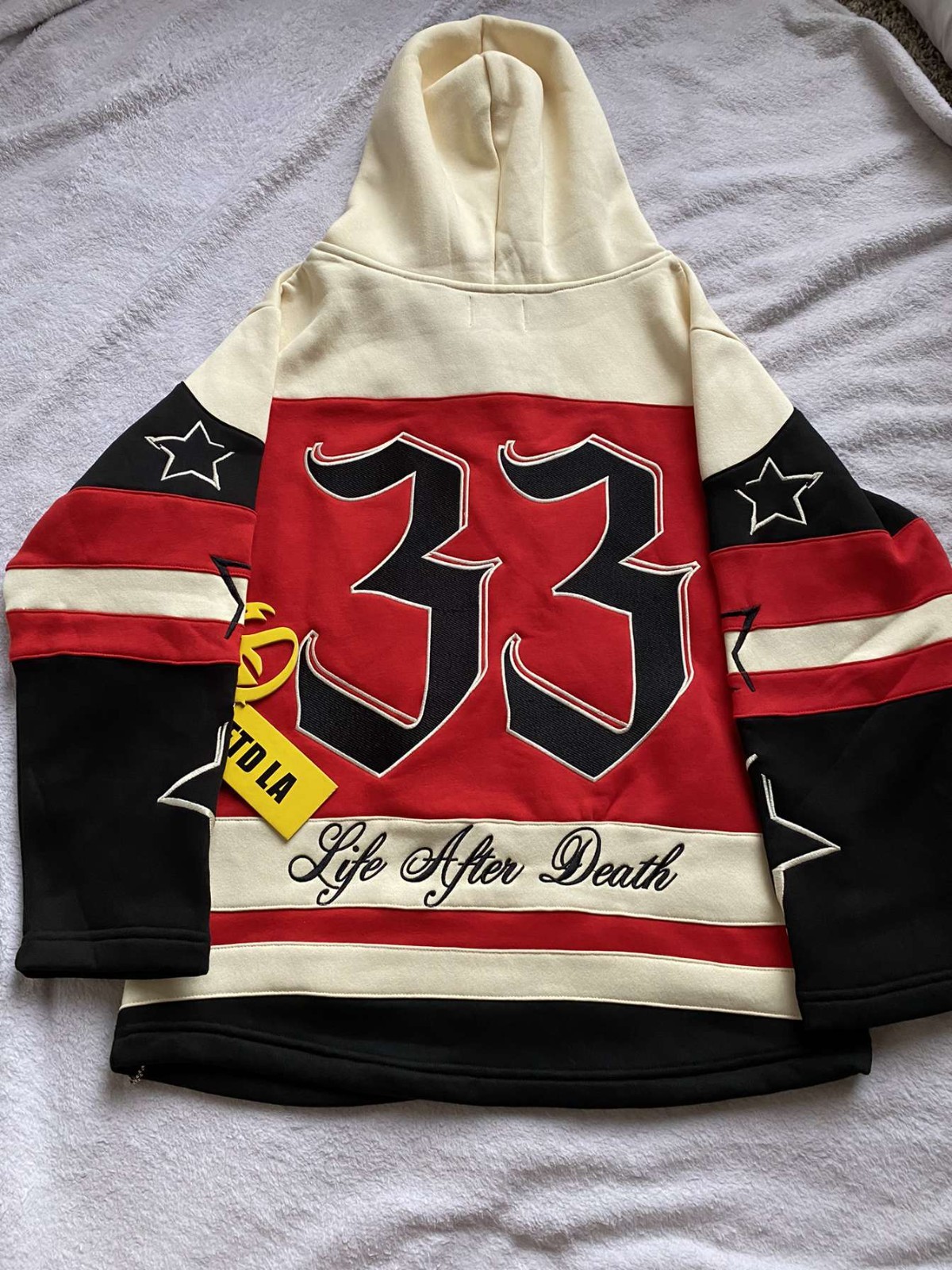 GFTD LA Sweater Shirt Men Oversize Small Red And Blk