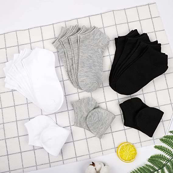 6-12 Pairs Kids Baby Toddler Solid Plain Ankle Boys Girls Socks Cotton Size 0-8