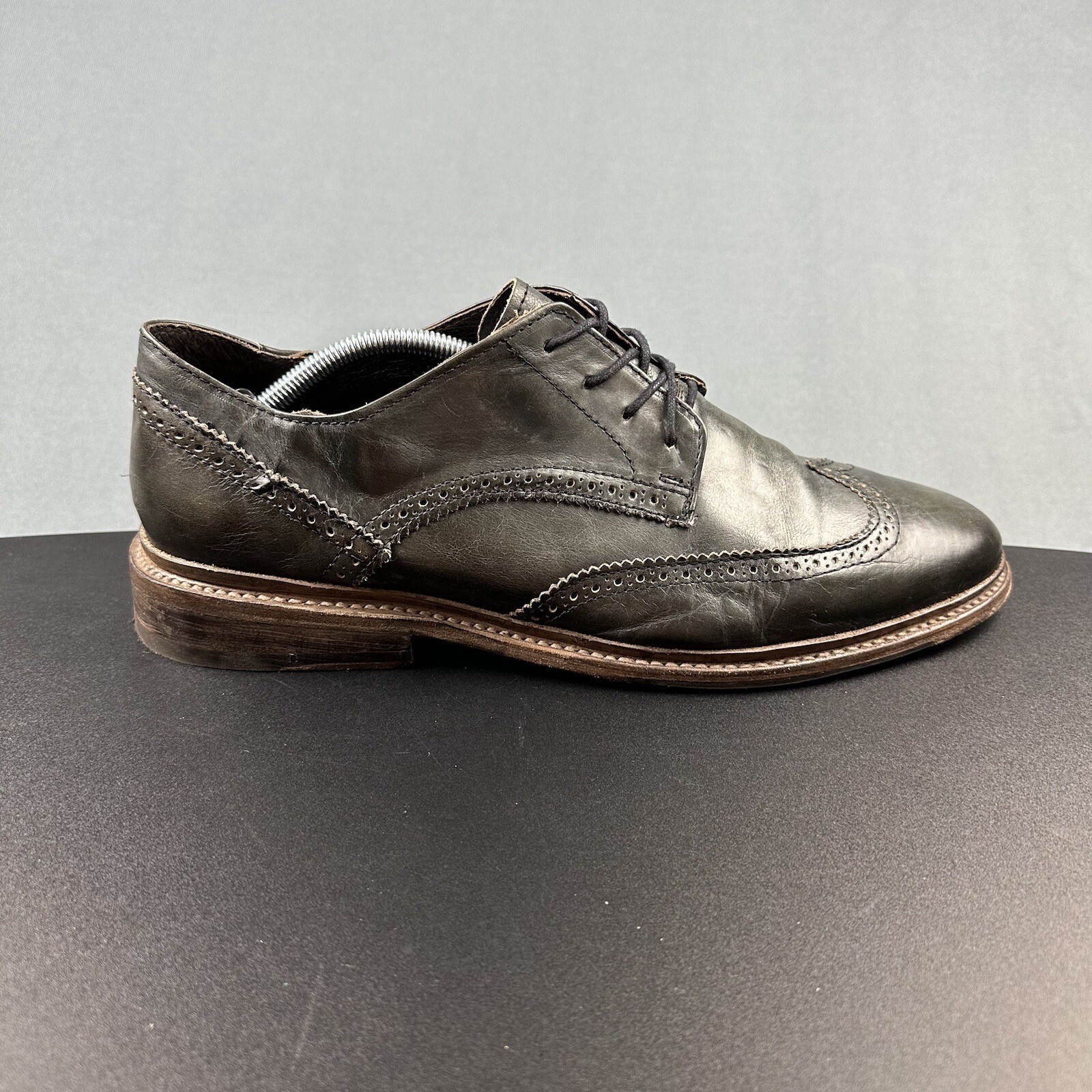 Freebird Kensington Oxford Wingtip Shoes Mens 12 Two Tone Distressed Leather*