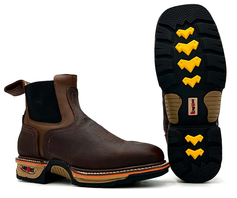 Buffalo Razor 3060 Chelsea Lightweight Square Toe Work Boots, Soft Toe, Slip-On