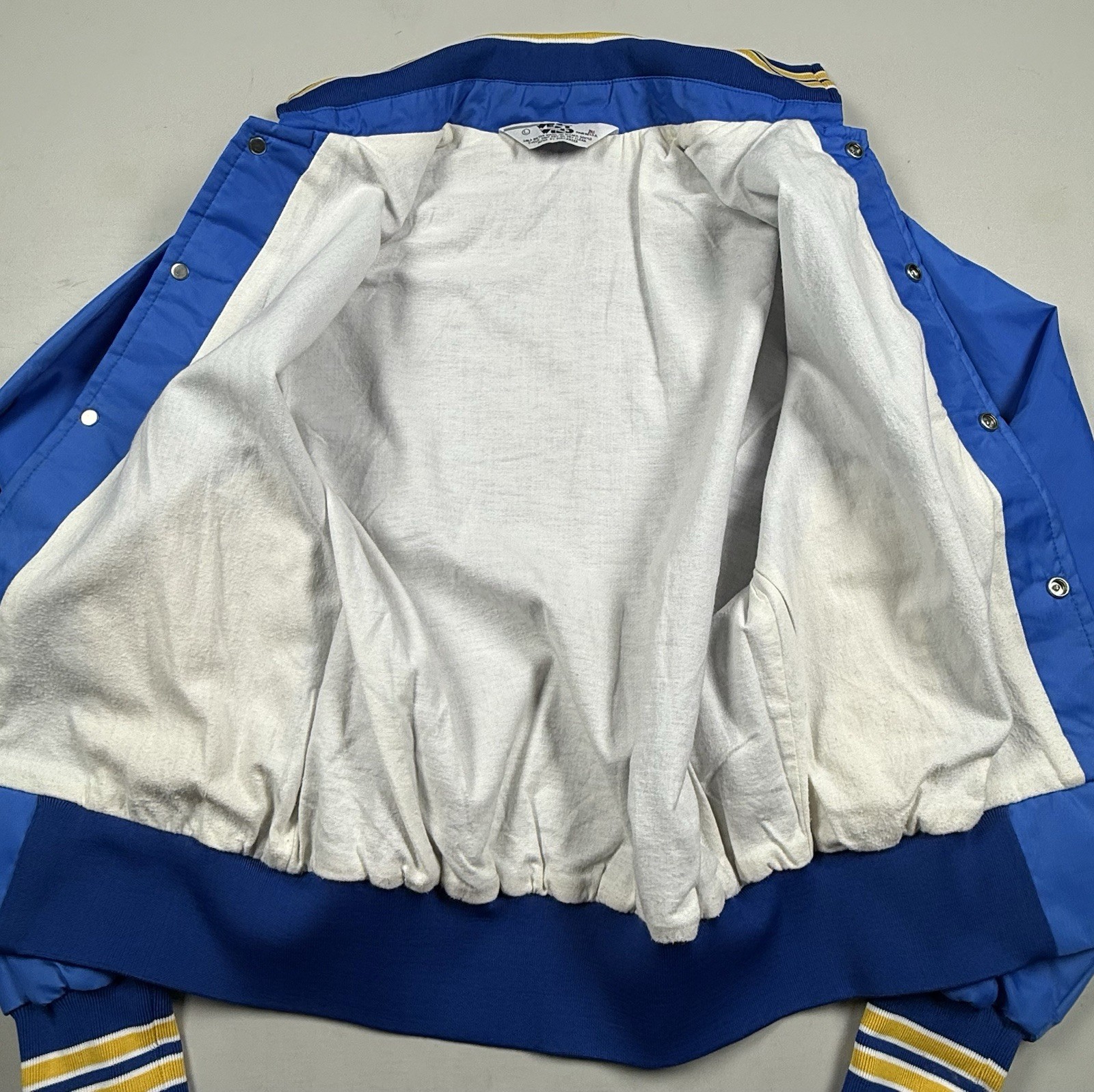 Vintage 70’s “COCOHUT LODGE & DISCO” ( Philippines ) Snap Jacket Blue Gold Sz: L
