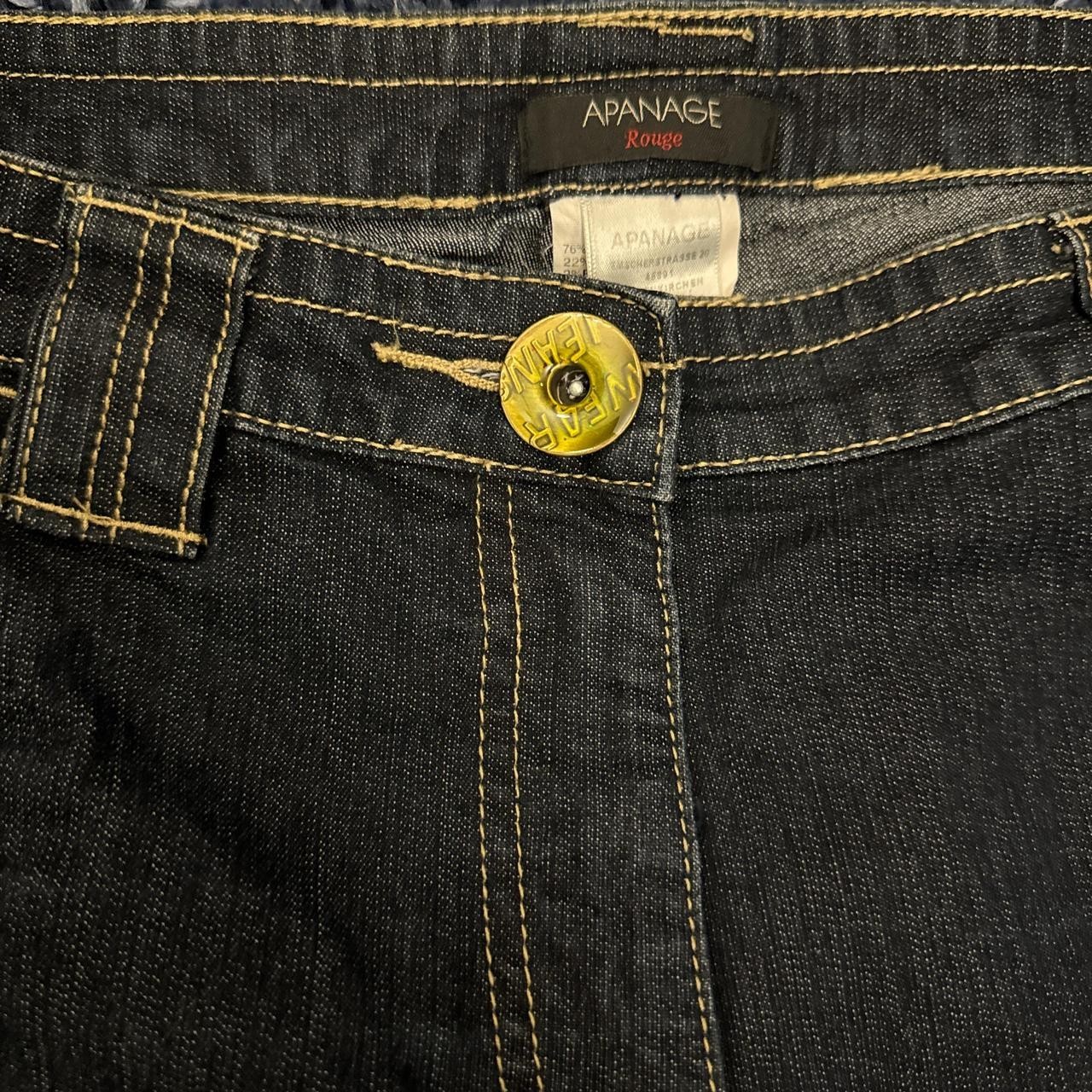 Vintage Apanage Gelsenkirchen Germany Jeans Dark Wash Baggy Skater Denim 90s