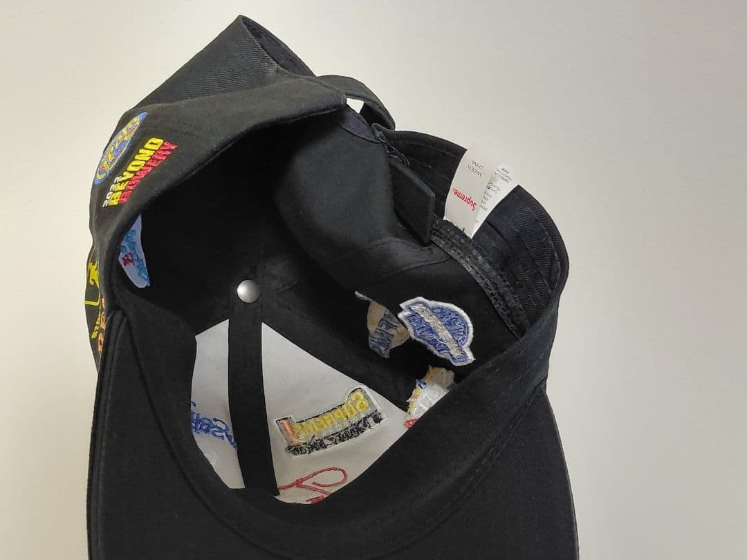 FW22 Supreme Sponsors 6-Panel Cap in Black [Adjustable/VG] Limited From JAPAN