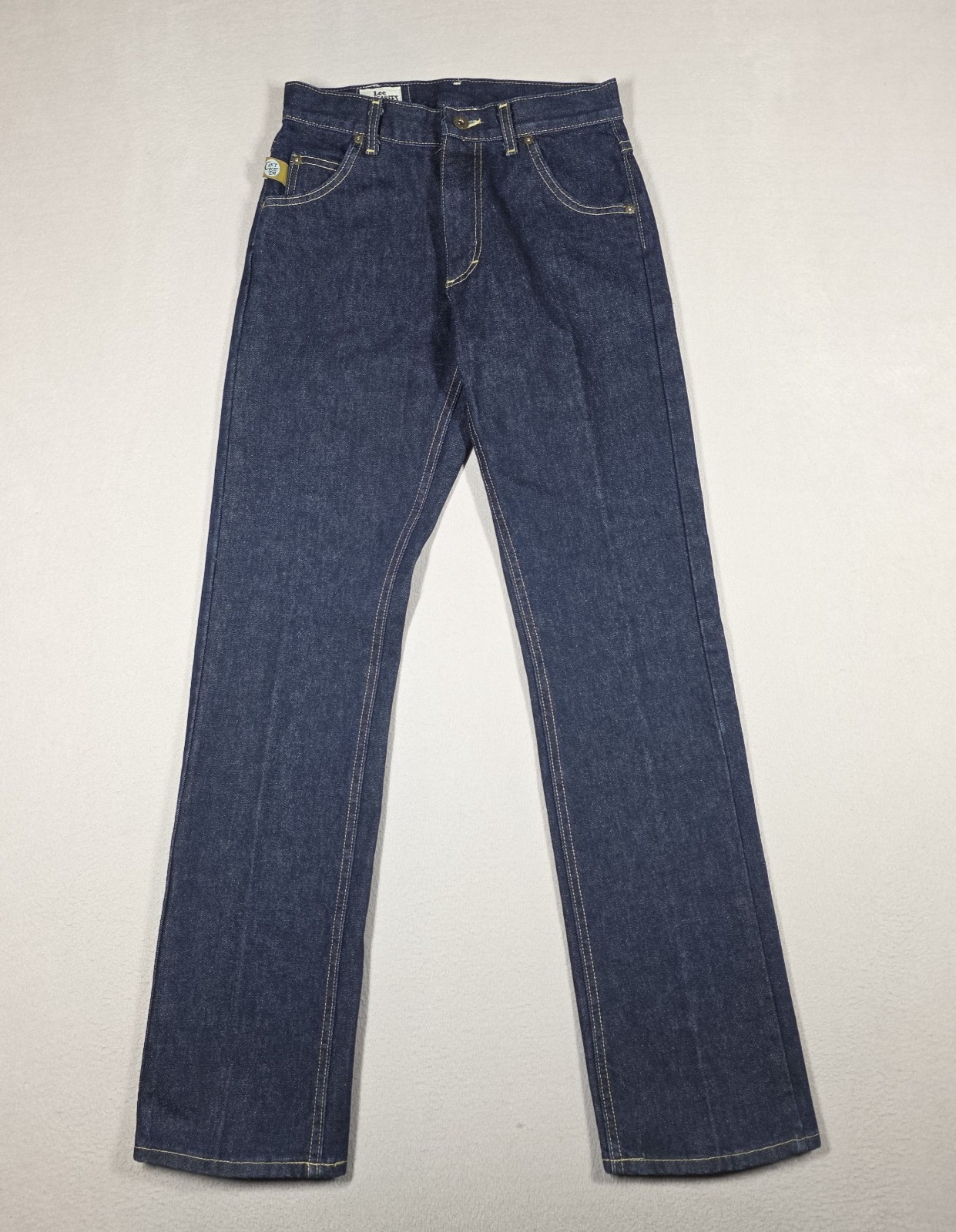 Vintage Lee Dungarees Jeans Men’s 27×32 Dark Wash Straight Made in USA Bust Em