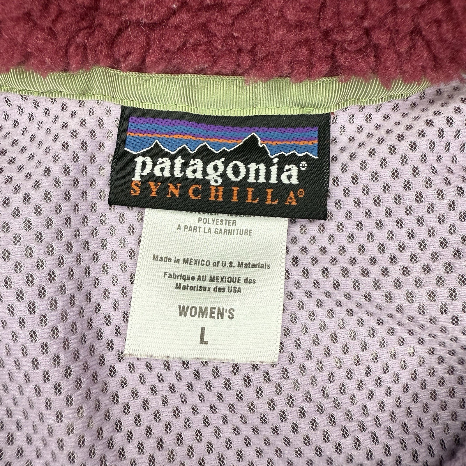 Patagonia Synchilla Sharpa Fleeced Women’s Vest Size Large
