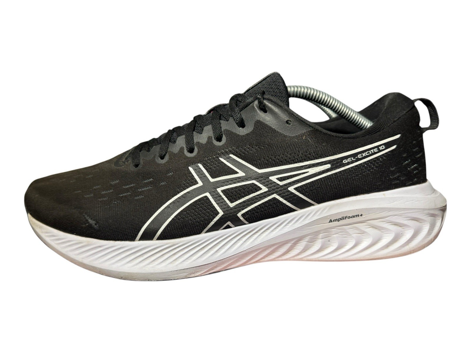 ASICS GEL-Excite 10 Black White Mesh Running Sneakers Lace Up Low Top size 12